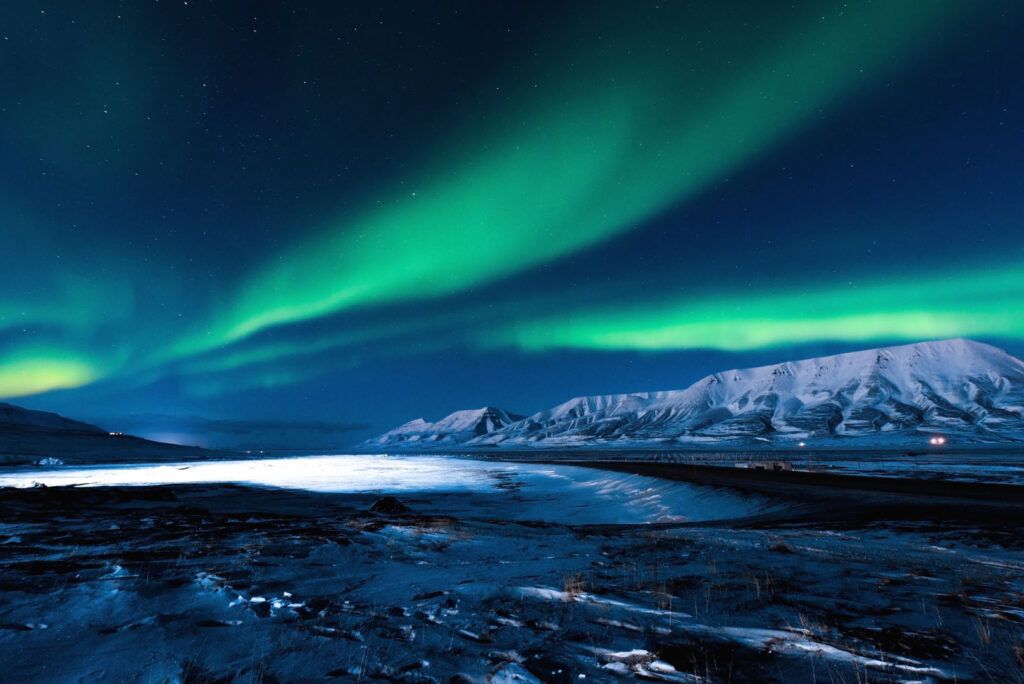 Aurora boreale quando: isole Svalbard