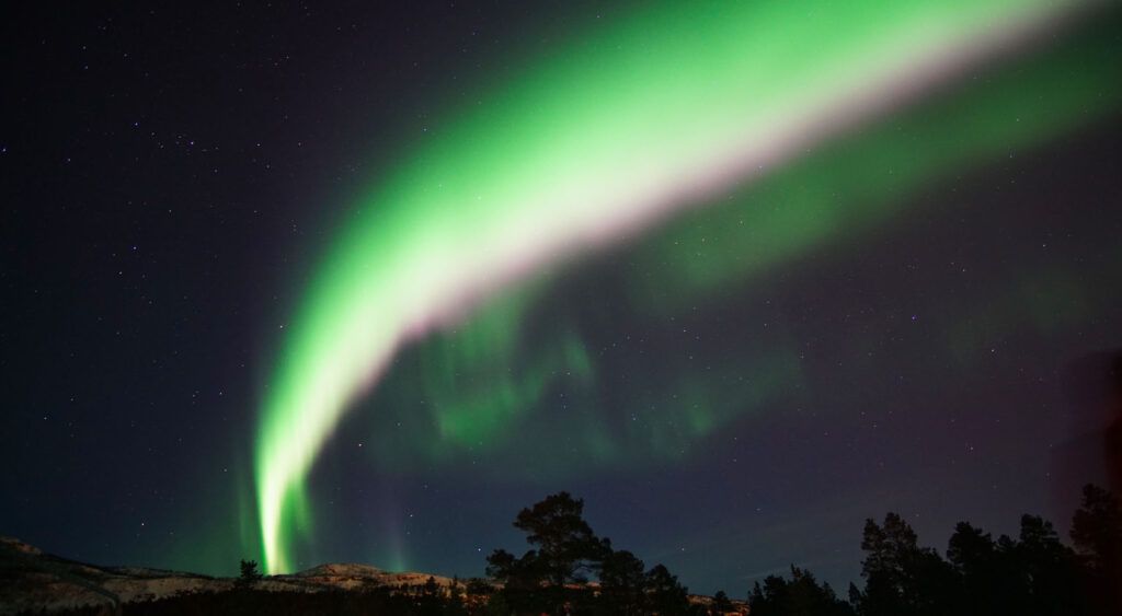 Aurora boreale ad Alta, Norvegia.
