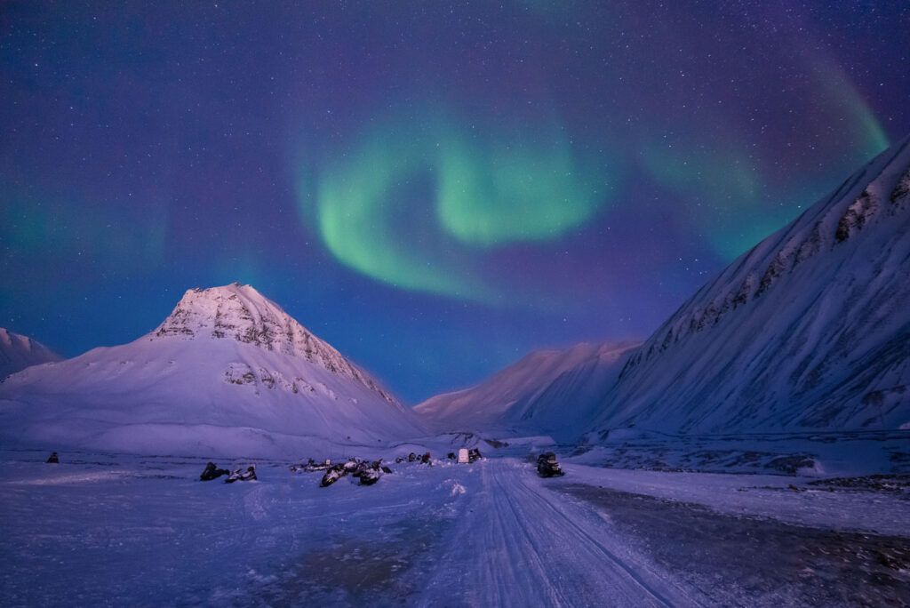 Aurora alle Isole Svalbard.