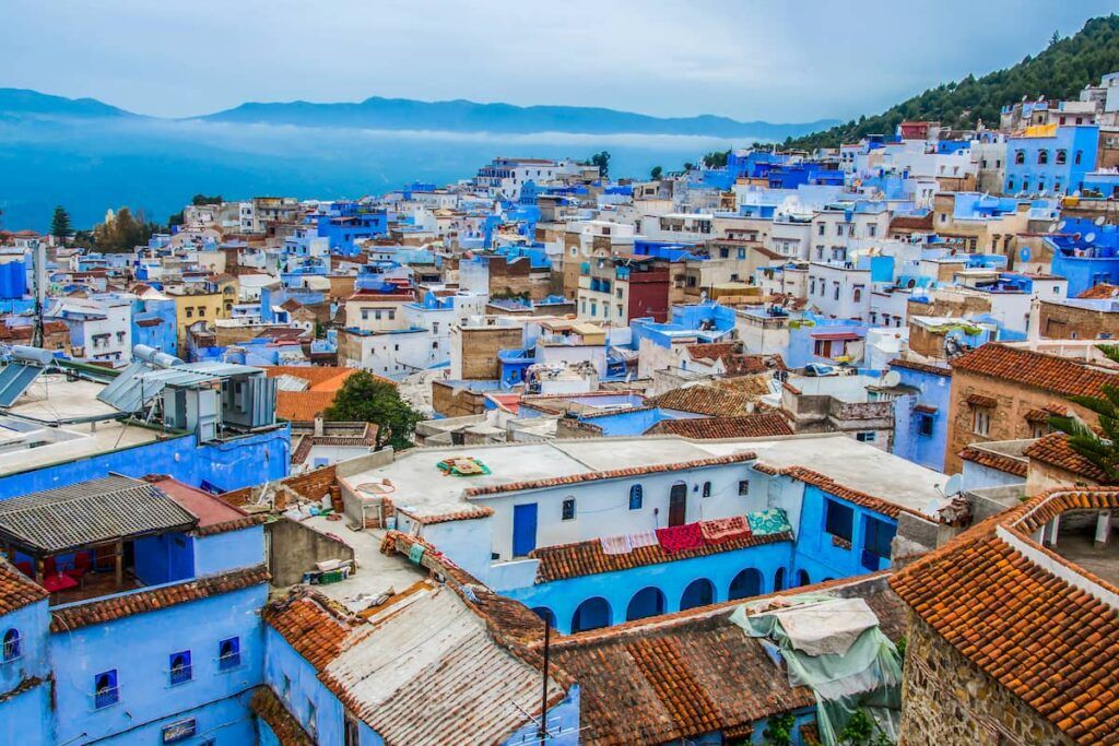 Vista sulla città blu