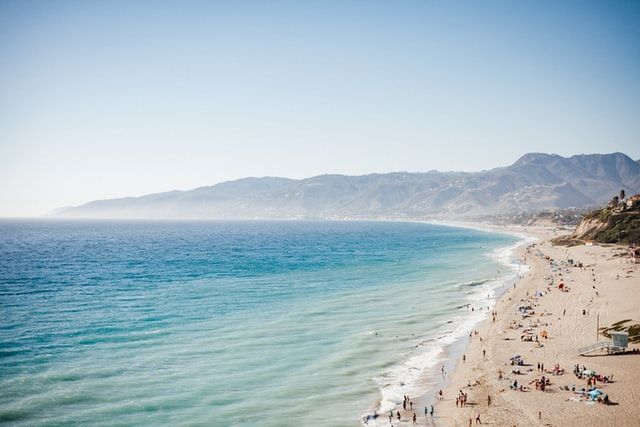 Tratto di spiaggia a Malibu