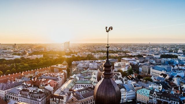 Vista panoramica di Riga