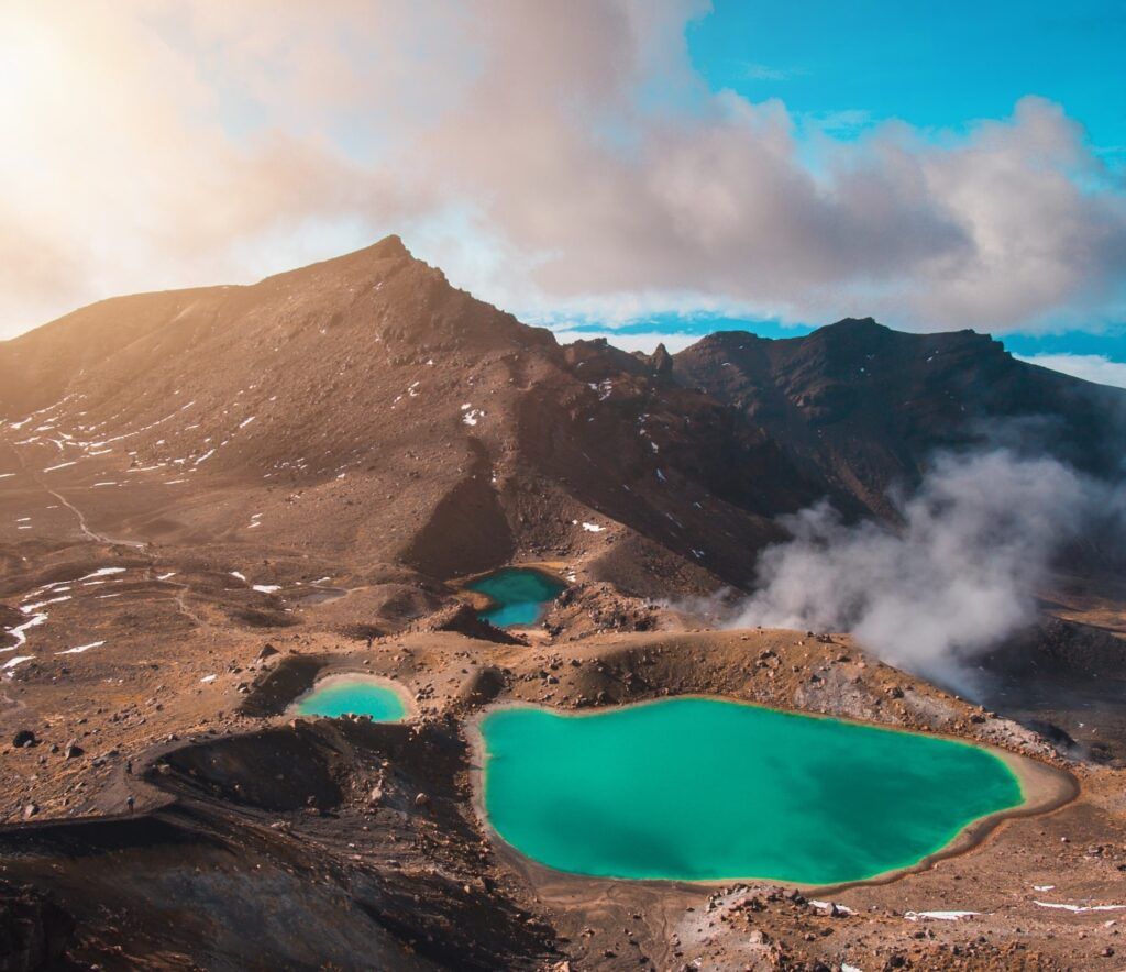 Le montagne del  Tongariro National Park, in Nuova Zelanda