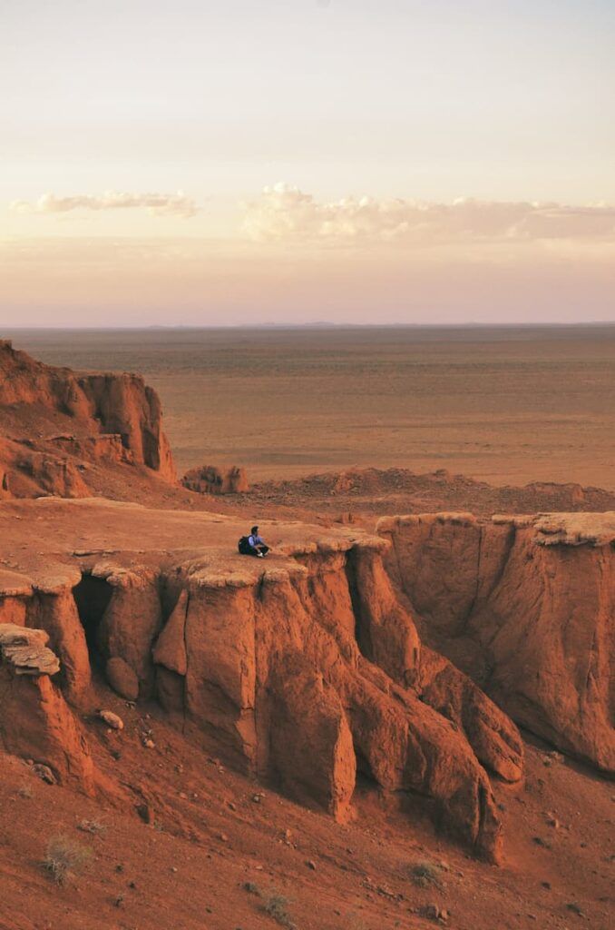 Flaming Cliff nel deserto del gobi