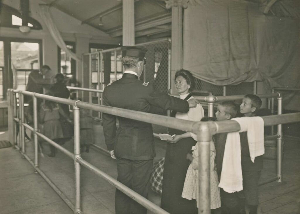 Foto scattata nel musei di ellis island