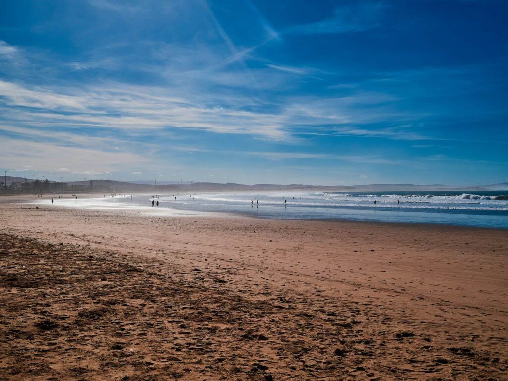la spiaggia di Eassaouria in Marocco