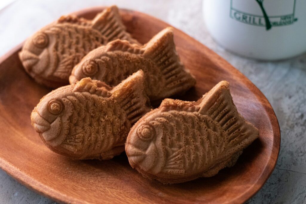 4 Taiyaki con marmellata di fagioli rossi azuki