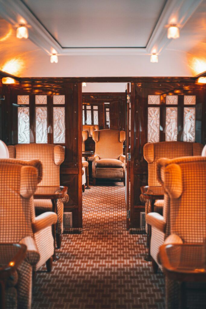 lussuosi interni dell'orient express