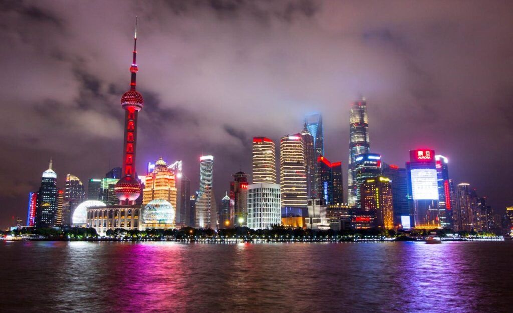 Skyline Shanghai by night