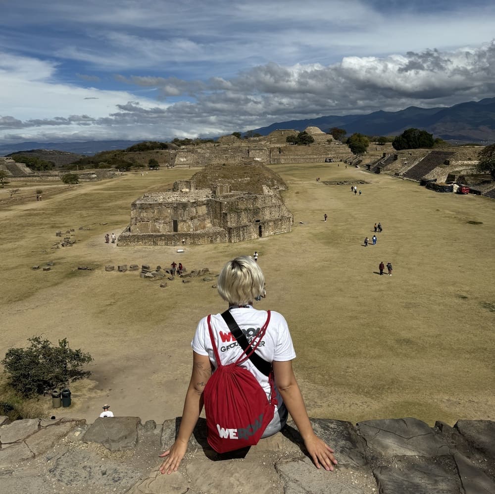 Monte Albán nella regione di Oaxaca 