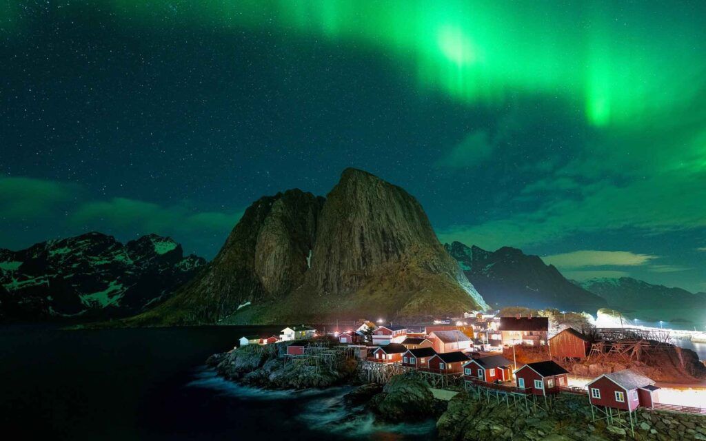 Aurora Boreale a Lofoten.