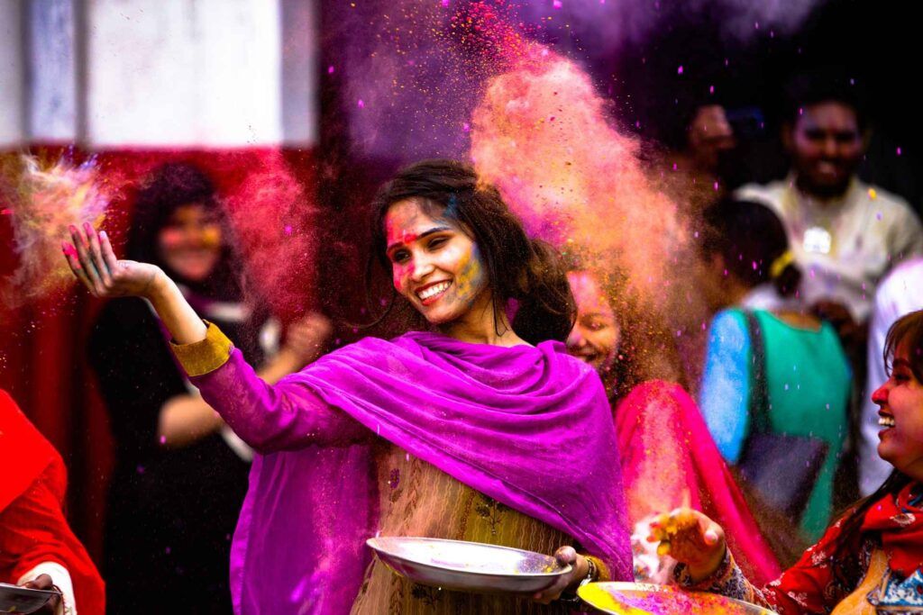 Holi festival.