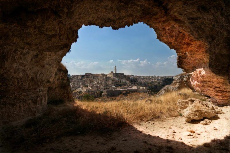 Vista panoramica di Matera.