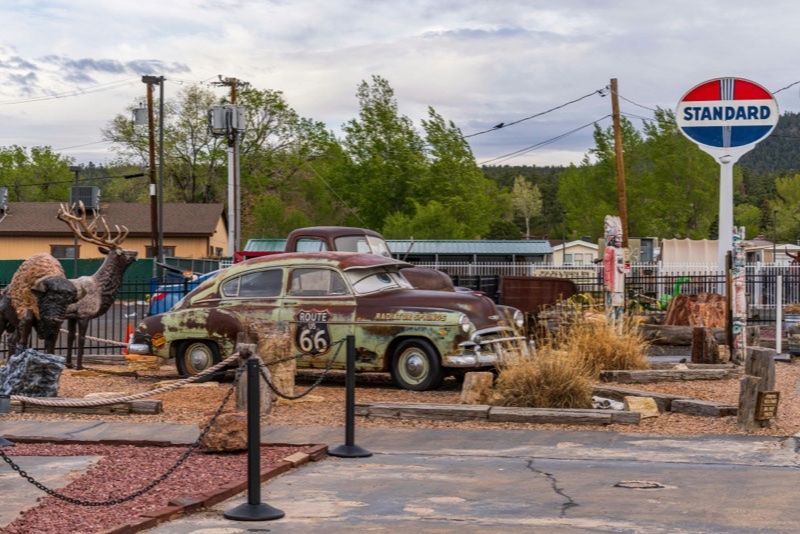 Auto depoca lungo la Route 66