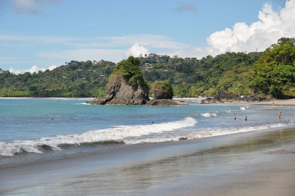 Manuel Antonio coastline Green headlands and beach on the coast of Manuel Antonio, Costa Rica