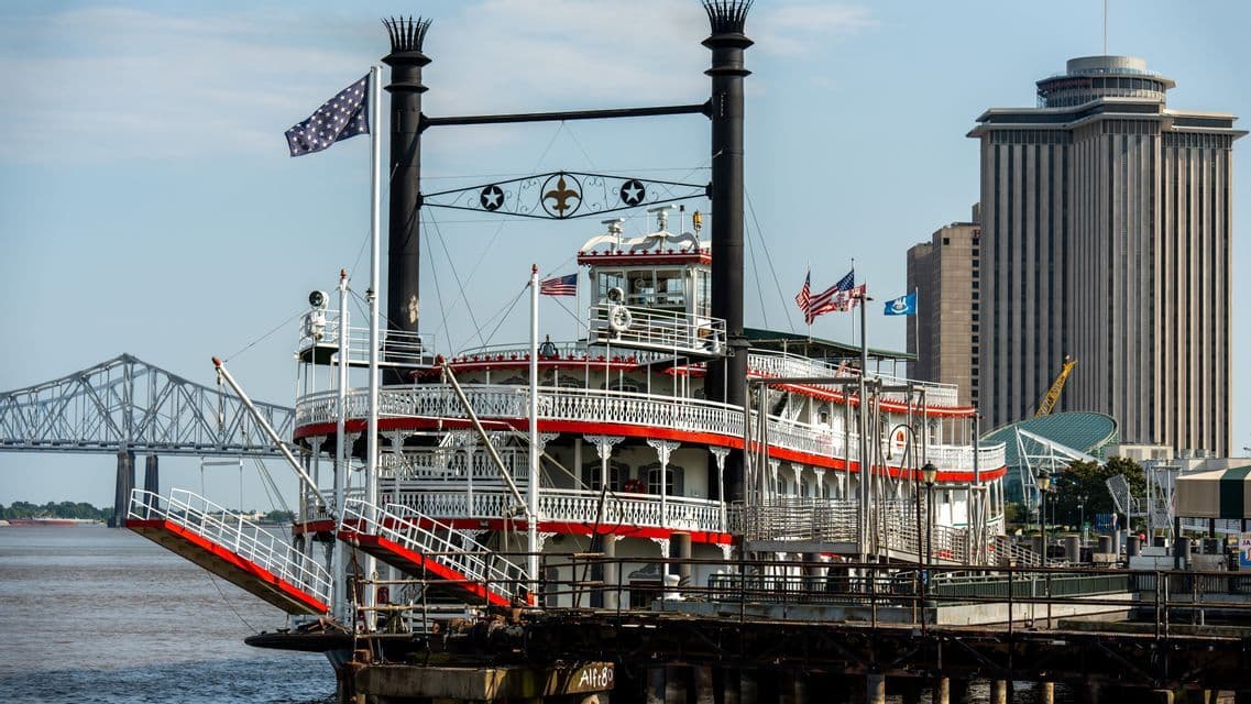 Mississippi steamboat in New Orleans Mississippi steamboat in New Orleans