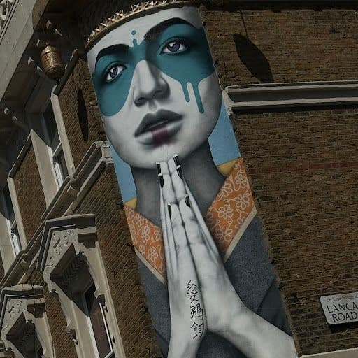 Street art a Londra Un murale su un muro di Londra