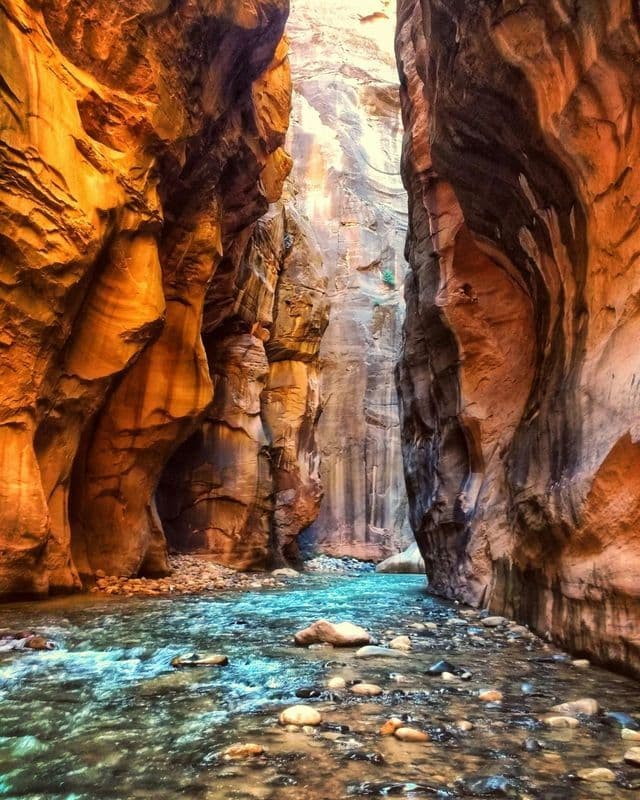 Hiking the Narrows in Zion Hiking the Narrows in Zion
