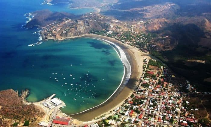 San Juan del Sur bay from above San Juan del Sur bay from above