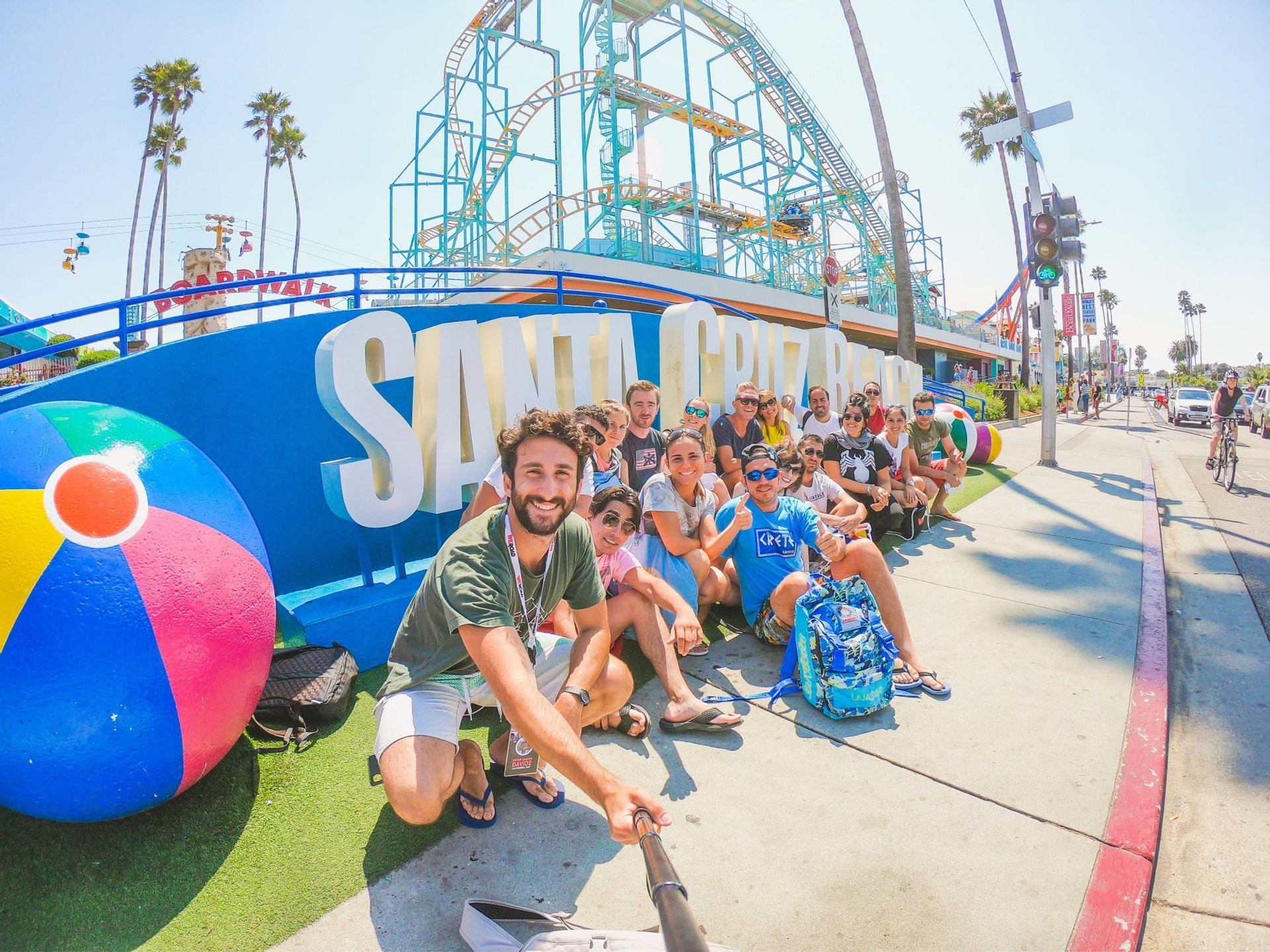 Gruppo WeRoad a Santa Cruz, California