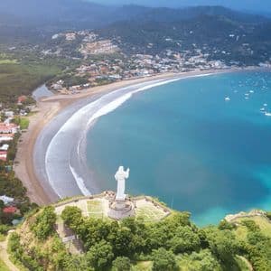 San Juan del Sur bay and the Cristo de la Misericordia San Juan del Sur bay and the Cristo de la Misericordia