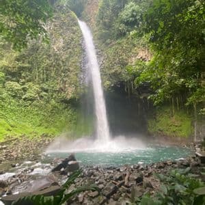 La Fortuna Waterfall La Fortuna Waterfall falling into its pool in the jungle, Costa Rica