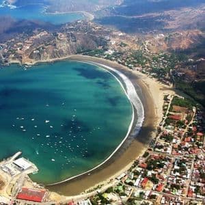 San Juan del Sur bay from above San Juan del Sur bay from above