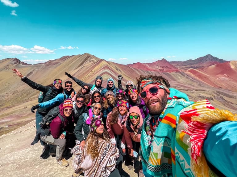 Un groupe en voyage